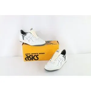 NOS Vintage 90s Asics Mens 6 Spell Out Outrage Sneakers Shoes White Charcoal NOS Vintage 90s Asics Mens 6 Spell Out Outrage Sneakers  main image 4